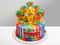 Разноцветный торт с кошечкой Мари