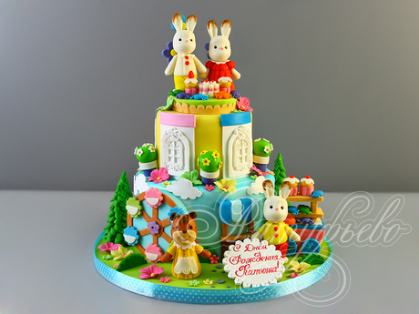 Торт Sylvanian Families для девочки