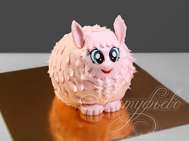 Торт Розовая пони для малышки одноярусный