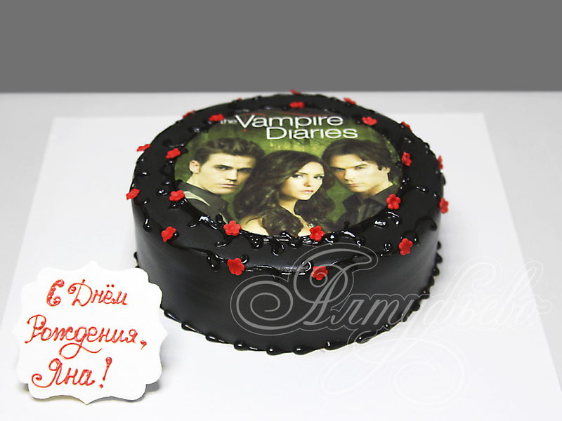 Торт по мотивам фильма Vampire Diaries