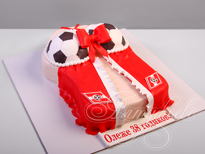 Торт для мужчины на день рождения в 38 лет на футбольную тематику