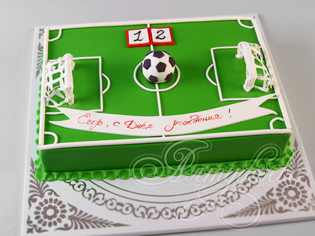 Торт для мальчика футбол - 77 фото