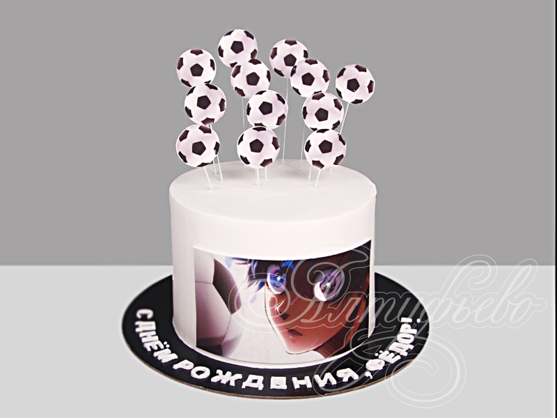 Торт Аниме с футбольными мячами