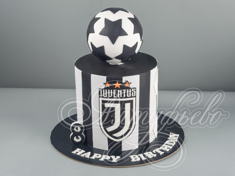 Торт Болельщику ФК Juventus стоимостью 10 100 рублей в категории Болельщику - торты на заказ ПРЕМИУМ-класса. Цена: 2 400 руб/кг. Торт Болельщику ФК Juventus