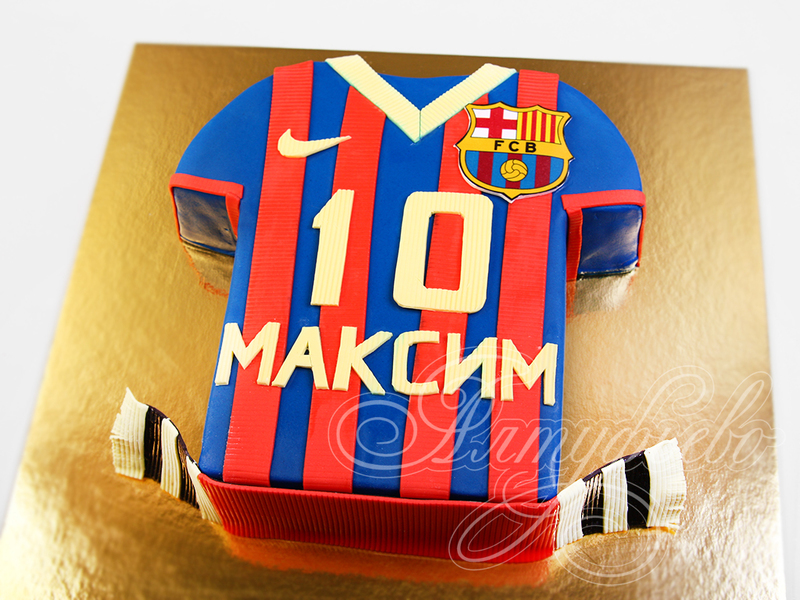Торт Футбольная майка FC Barcelona 29082219