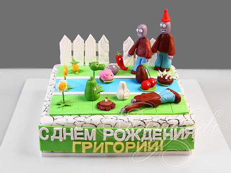 Торт Plants vs. Zombies