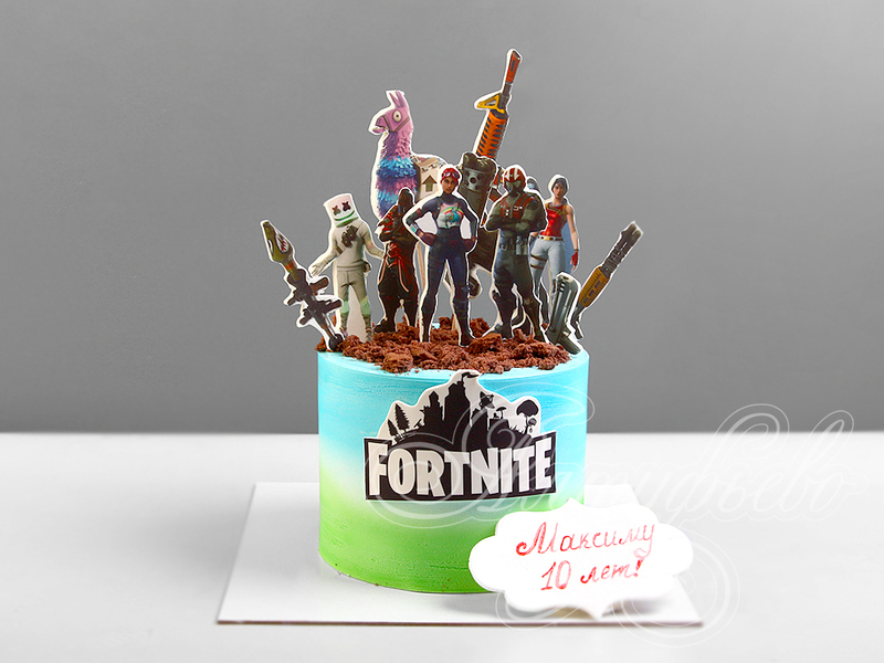 Торт Fortnite на 10 лет