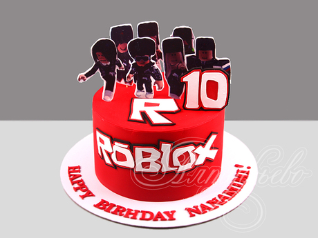 Торт Roblox на 10 лет