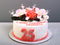 Торт с цветами на 25 лет