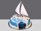 Морской торт на 25 лет