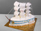 Торт Белый корабль с парусами