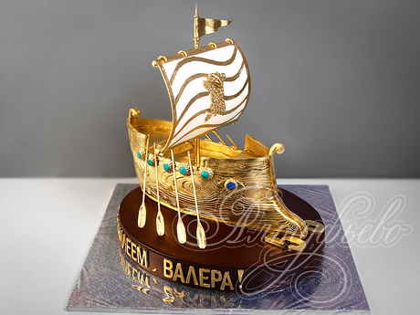 Торт "Золотой корабль Арго"