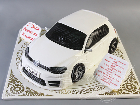 Торт машина Volkswagen Golf GTI