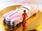 Торт машина розовый ретро кабриолет Элвиса Пресли