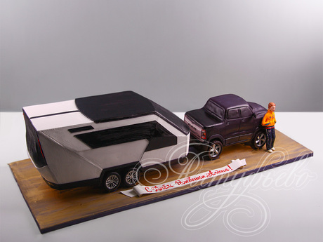 Торт Dodge RAM с прицепом