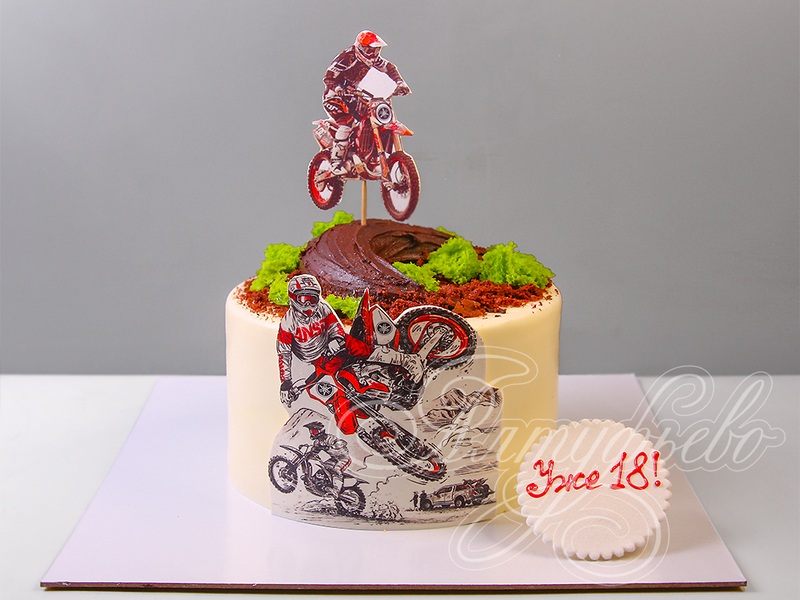 Торт с мотоциклом Ямаха