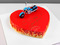 Торт Сердце с мотоциклом