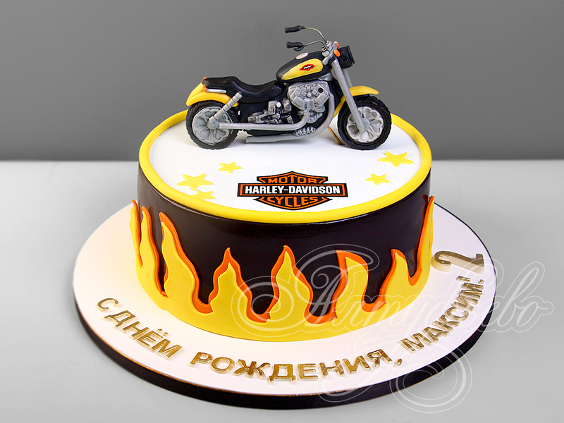 Торт Harley-Davidson для мужчин