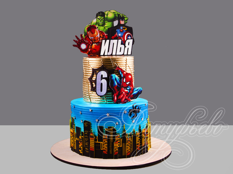 Торт "Герои Марвел"