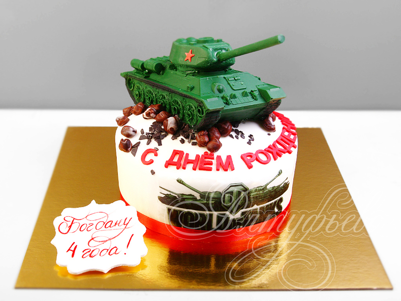 Торт с танком для мальчика 29082019