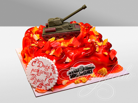 Торт World of Tanks на 15 лет