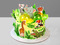 Торт с Животными в стиле Джунгли