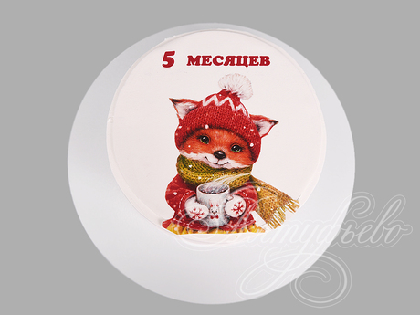 Торт с лисичкой на 5 месяцев