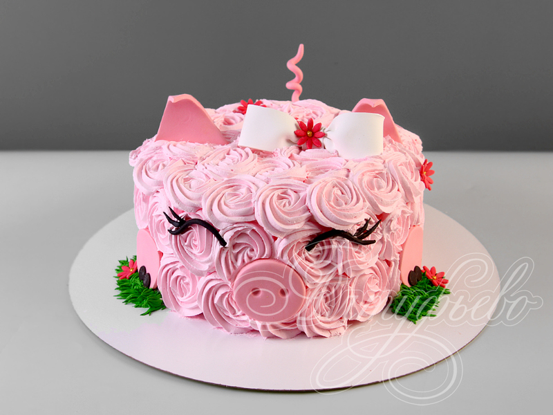 Торт Розовая Хрюшка