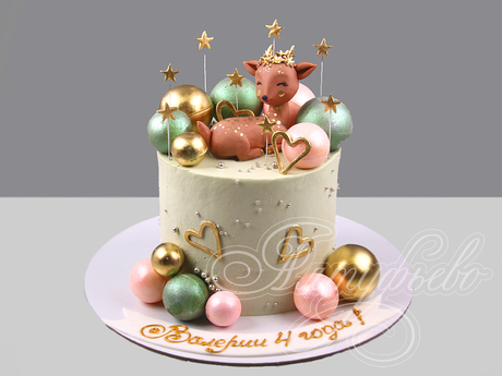Торт с Олененком и шарами
