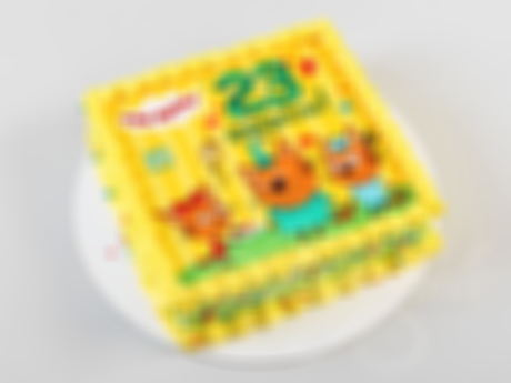 Торт Три кота на 23 февраля