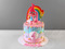 Детский торт "Тролли" с радугой