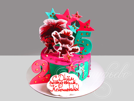 Торт Тролли на 5 лет