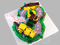 Торт Цифра 3 с Бульдозером и Экскаватором