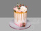 Нежный торт с цветами для девушки