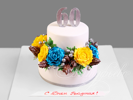 Юбилейный торт на 60 лет для тещи