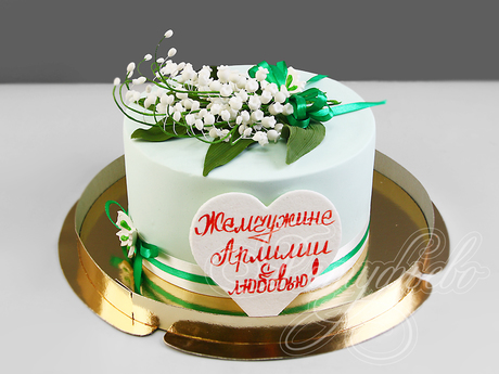 Торт с ландышами на 50 лет