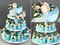 Голубой свадебный с пирожными