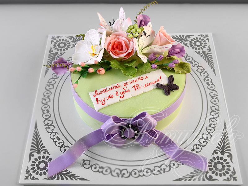 Торт Цветы и букеты 14111318