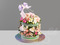 Торт "Клетка с цветами" на 30 лет