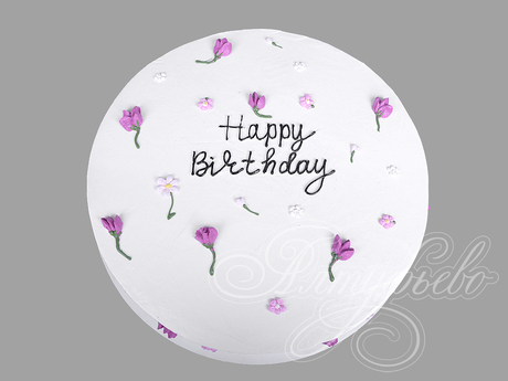 Торт Happy Birthday для девушки