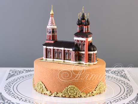 Торт с фигуркой Храма