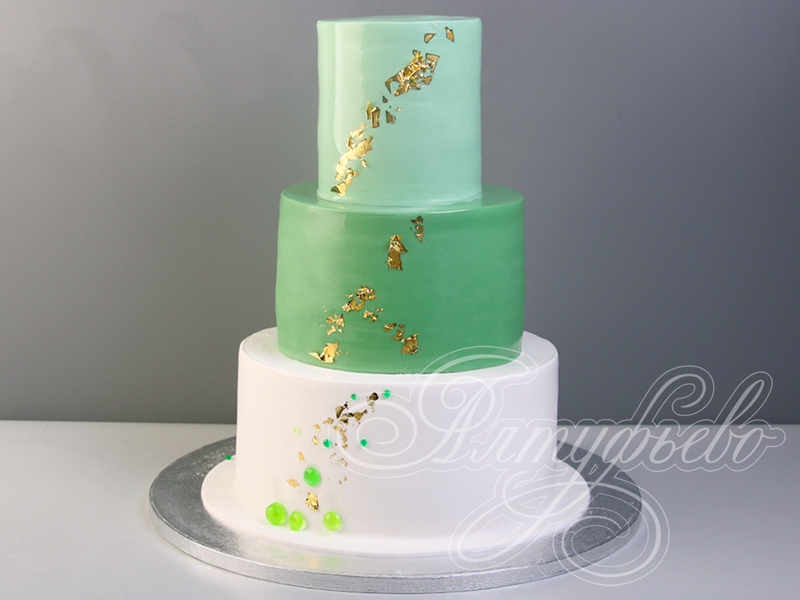 Зеленые и салатовые свадебные торты