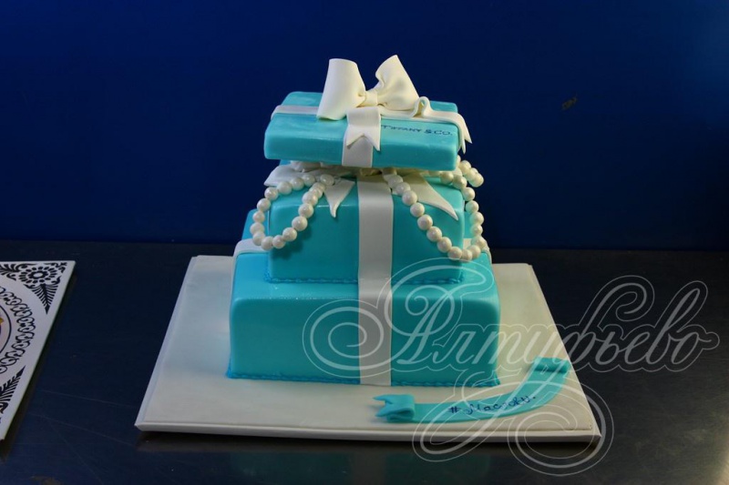 Торт Подарочная коробка Tiffany