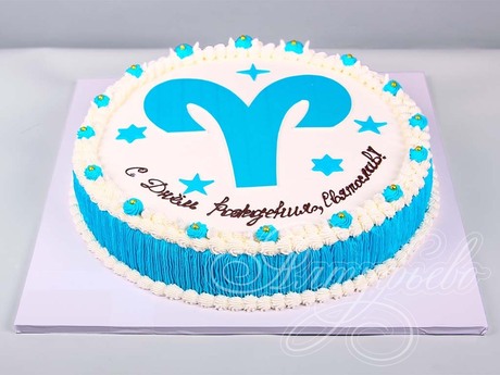 Торт знак зодиака Овен