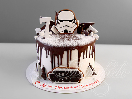 Торт Звездные войны на 7 лет