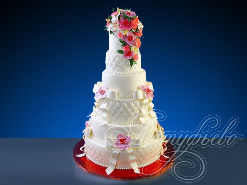 Свадебный торт «Белое великолепие»