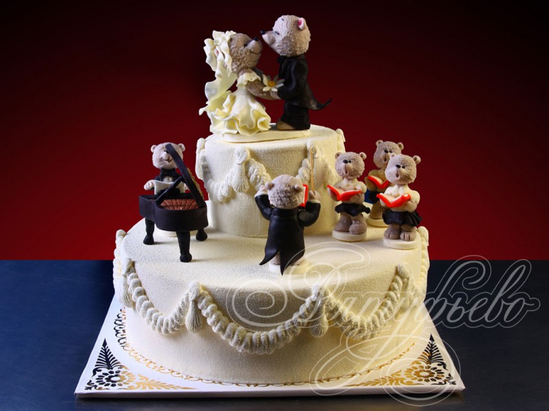 Торт«СвадьбамишекТедди»