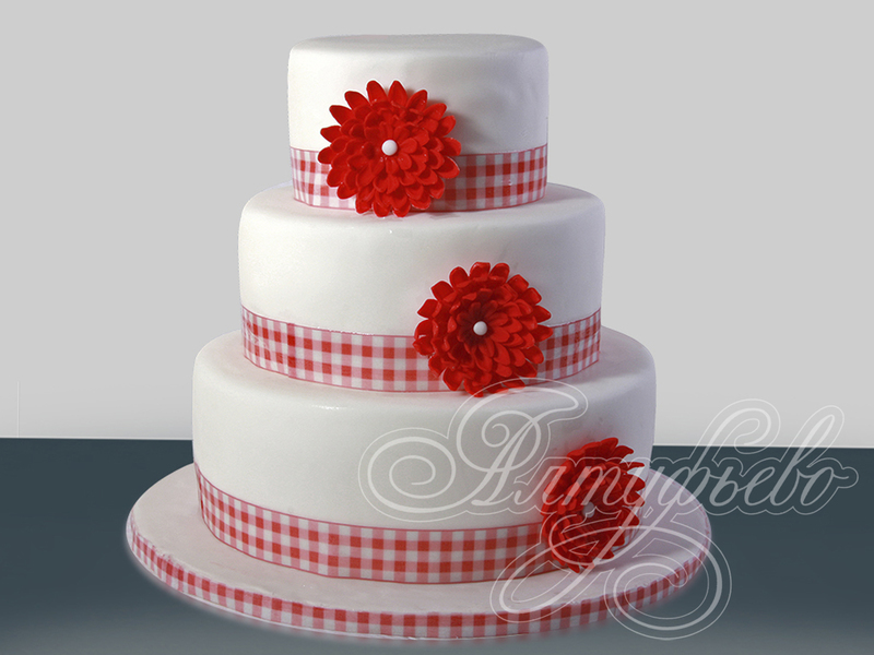Свадебный торт «Цветы страсти»