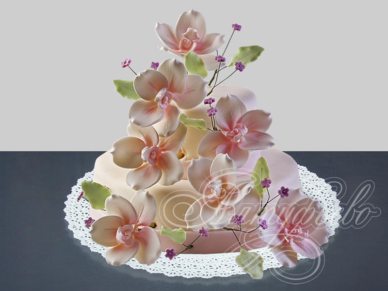 Свадебныйторт«Ветвиорхидеи»