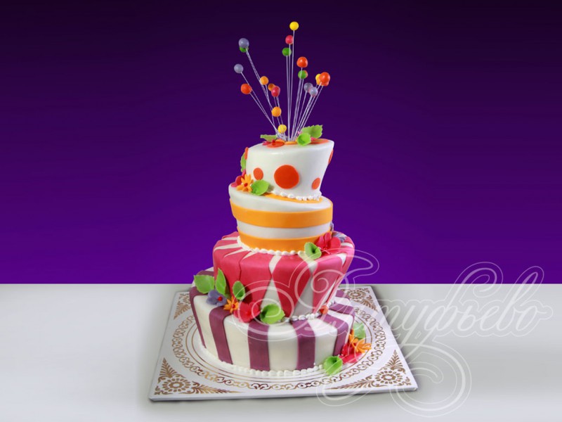 Свадебный торт «Все краски представления»
